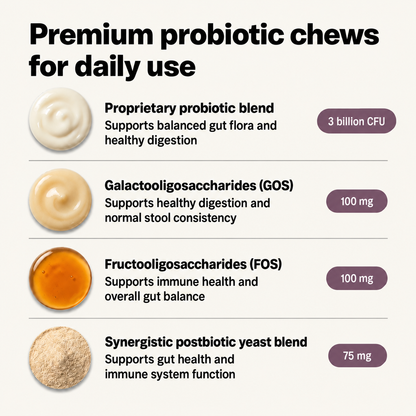 Daily Probiotic Chews – Gut & Digestive Health