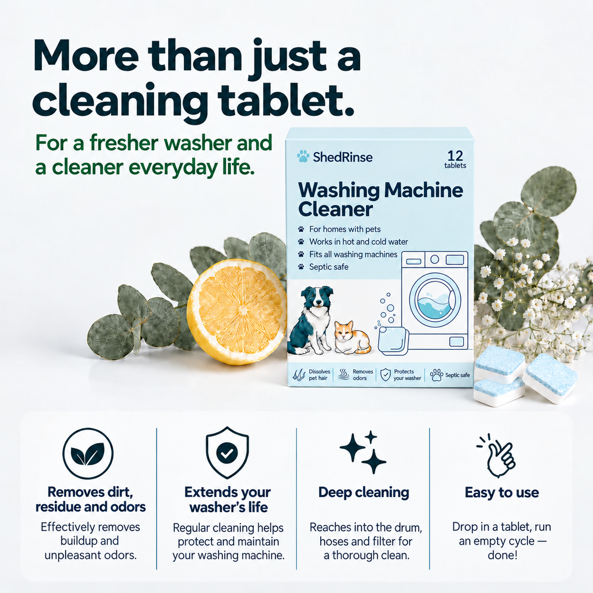 Shedrinse™ Washing Machine Cleaner