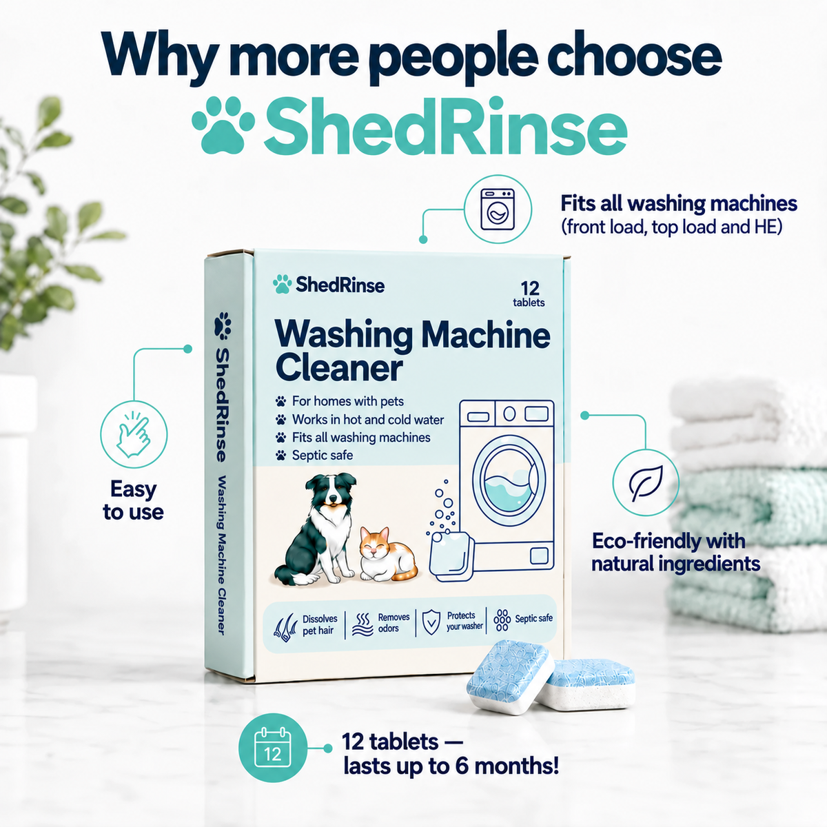 Shedrinse™ Washing Machine Cleaner